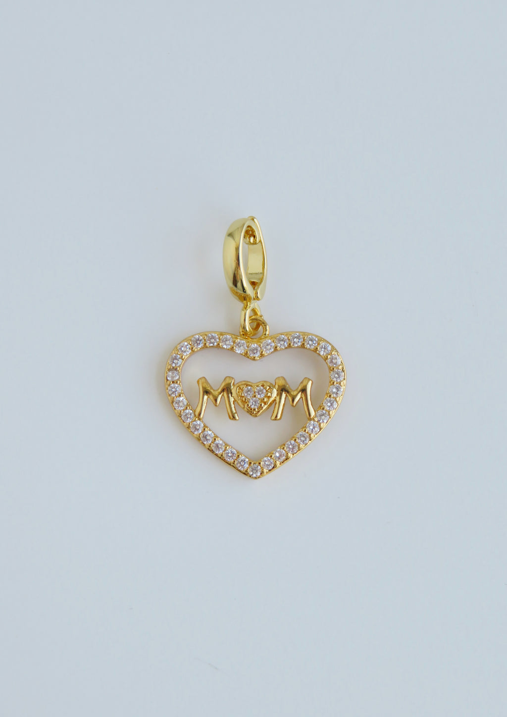 Mom Charms with Hinged Clasp