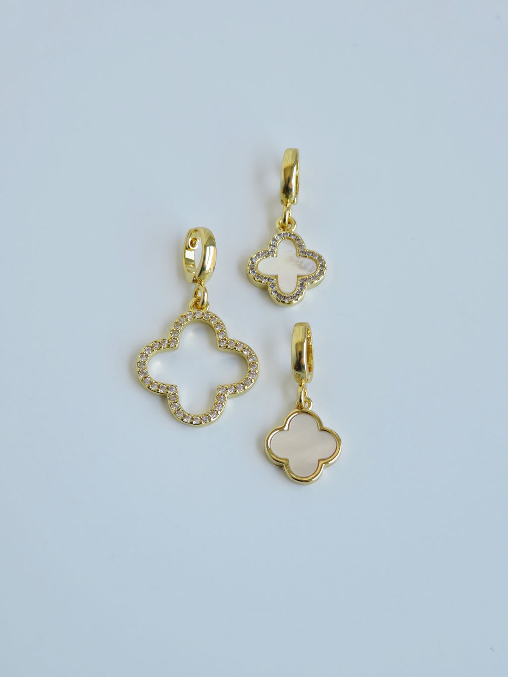 Manifest Luck - Clover Charms with Hinged Clasp