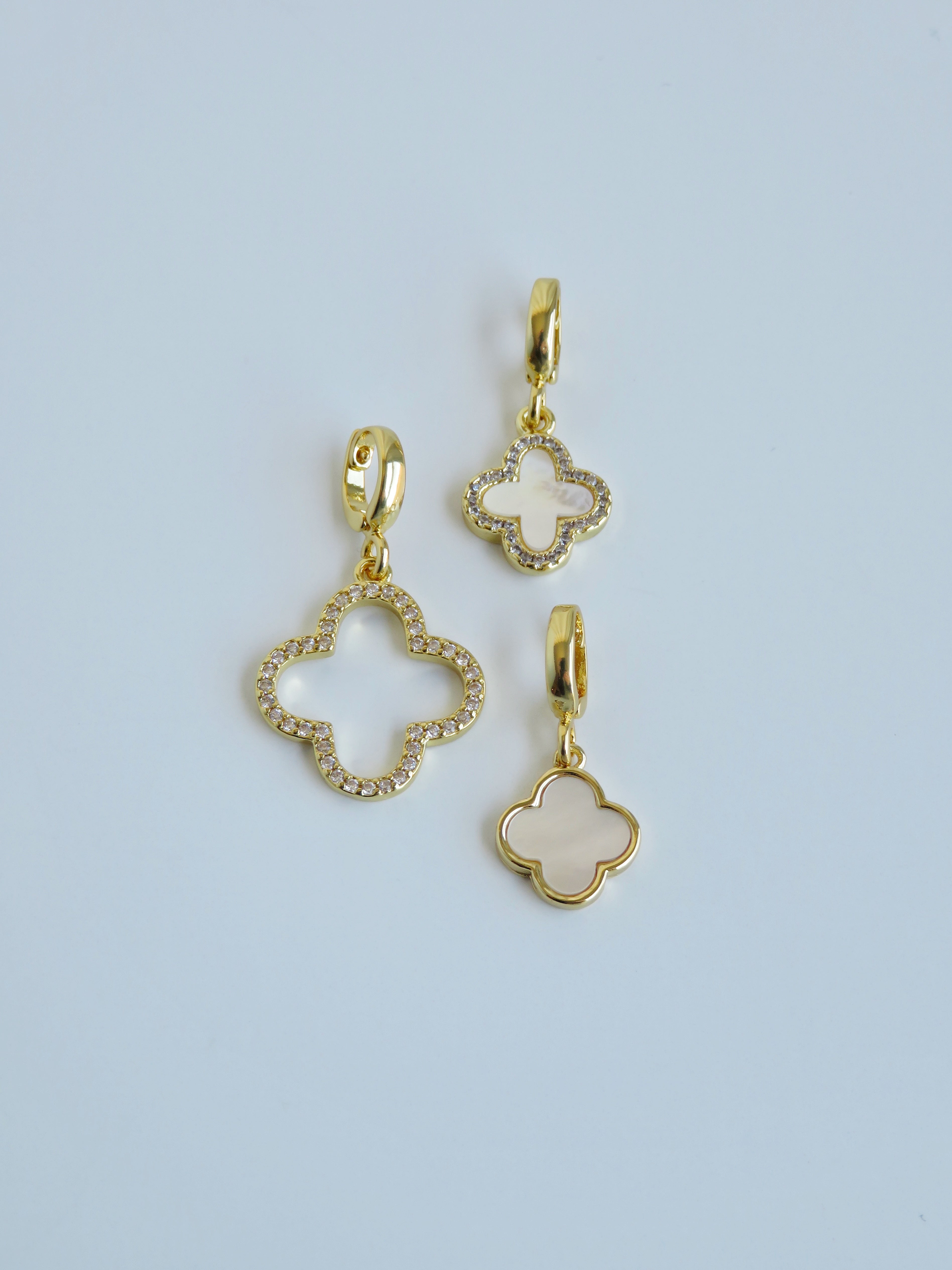 Manifest Luck - Clover Charms with Hinged Clasp