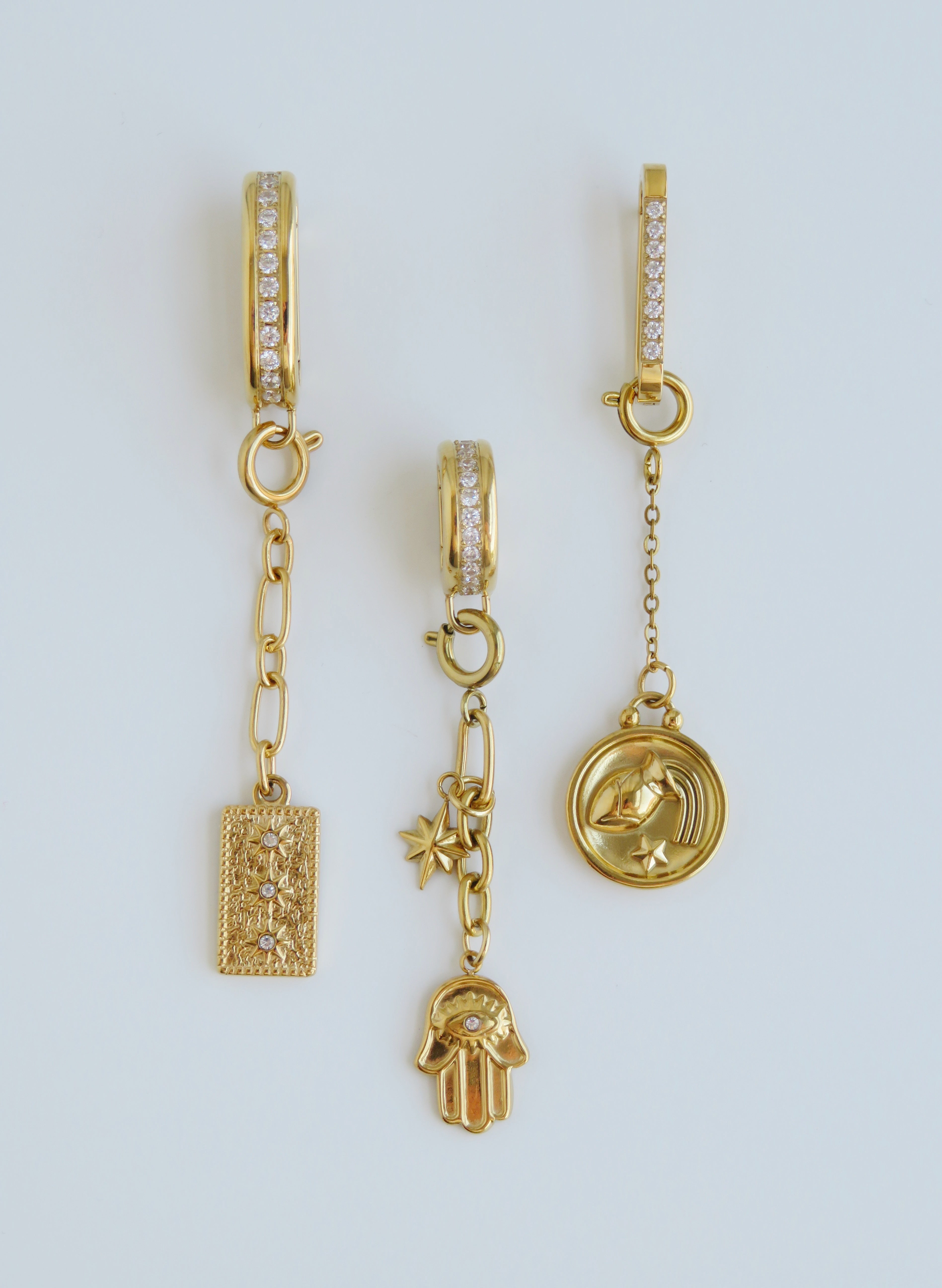 Symbolic Chain Charms - Spring Clasp