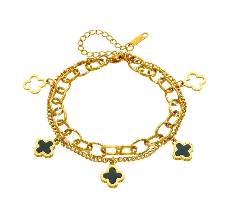 Luck Intention Clover Bracelet - Love. Luck. Hope & Faith