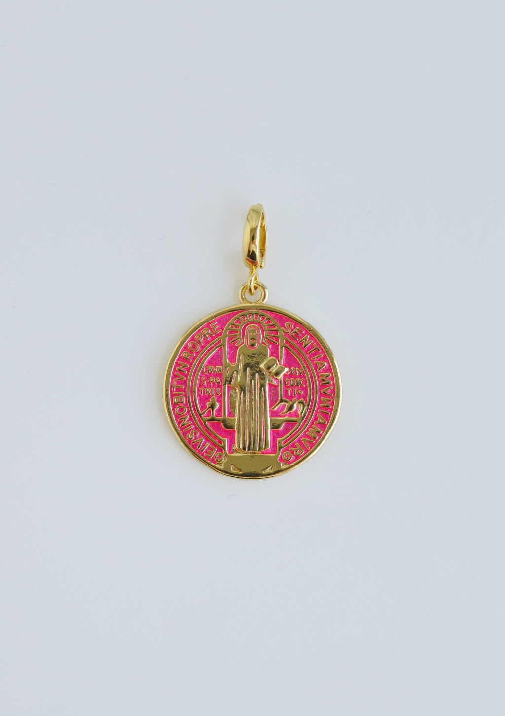 Enamel Religious Charms - Hinged Clasp