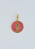 Enamel Religious Charms - Hinged Clasp