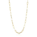 Paperclip Charm Bar Necklace - 18”, 24”, 28”