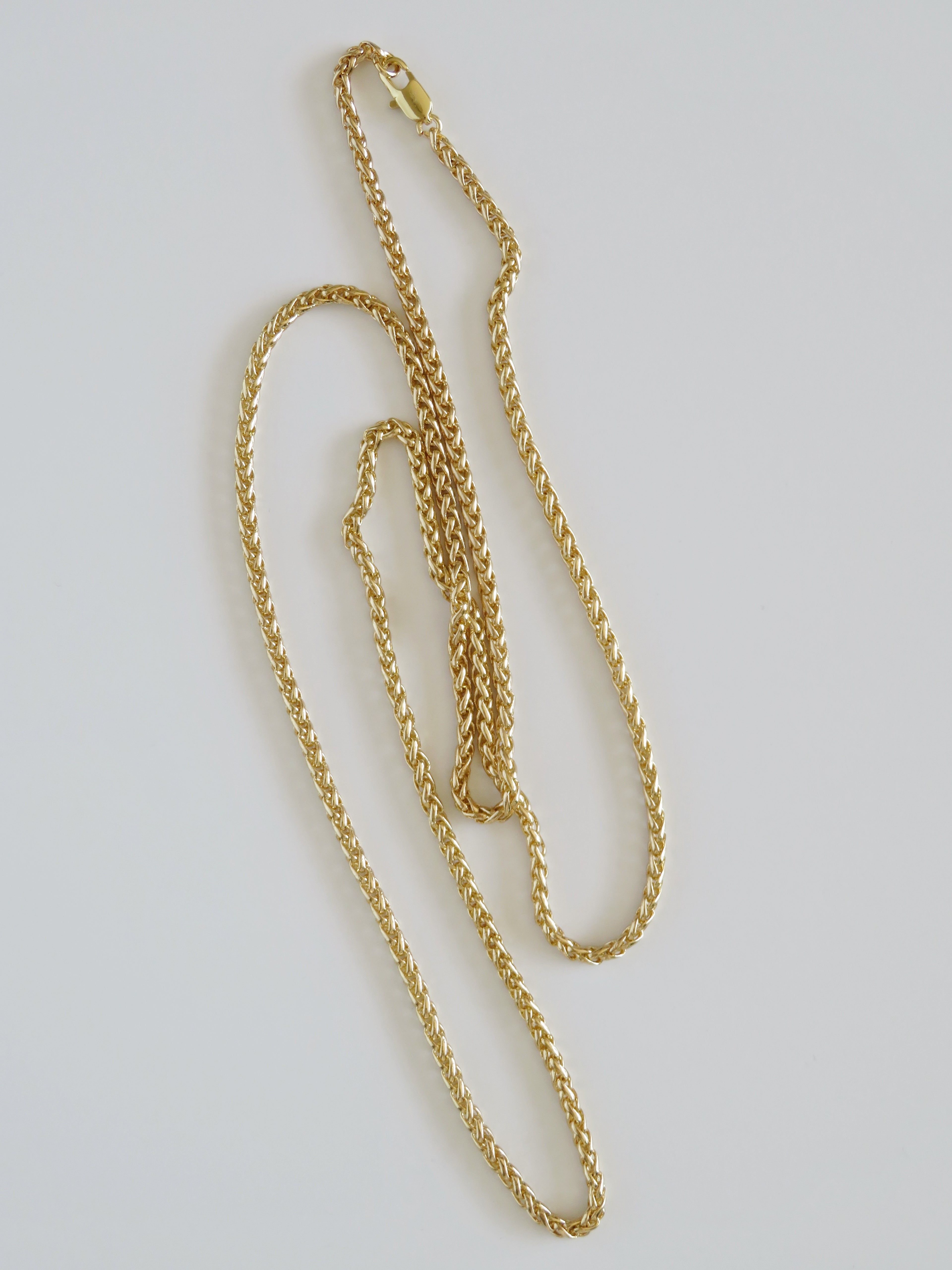 Wheat Link Necklaces - 14k Gold Plated