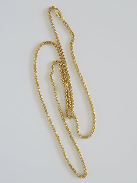 Wheat Link Necklaces - 14k Gold Plated