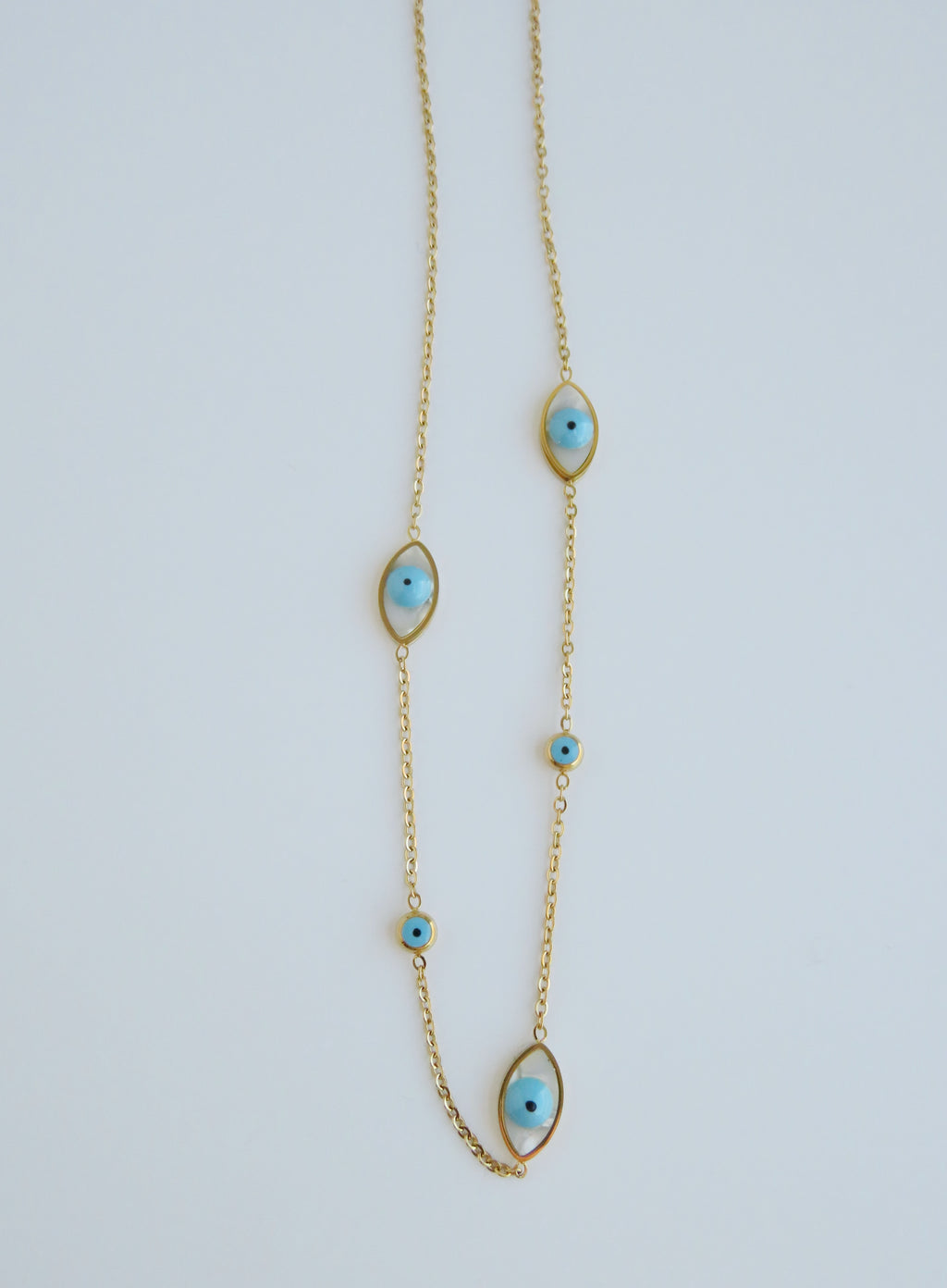 Blue Evil Eye Necklace - Protection & Luck
