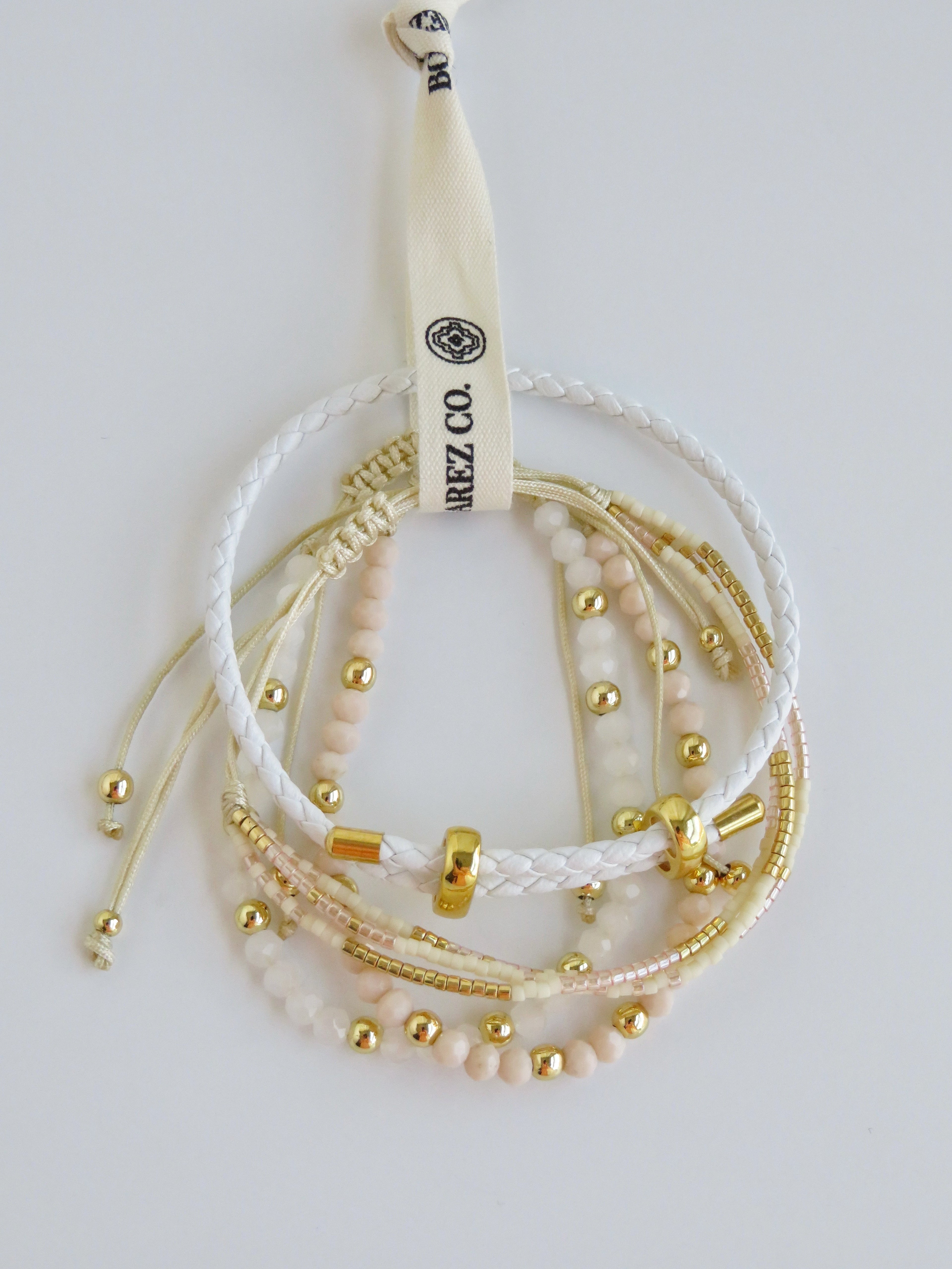 Styled Wrist Stack - Beaded Charm Bracelets