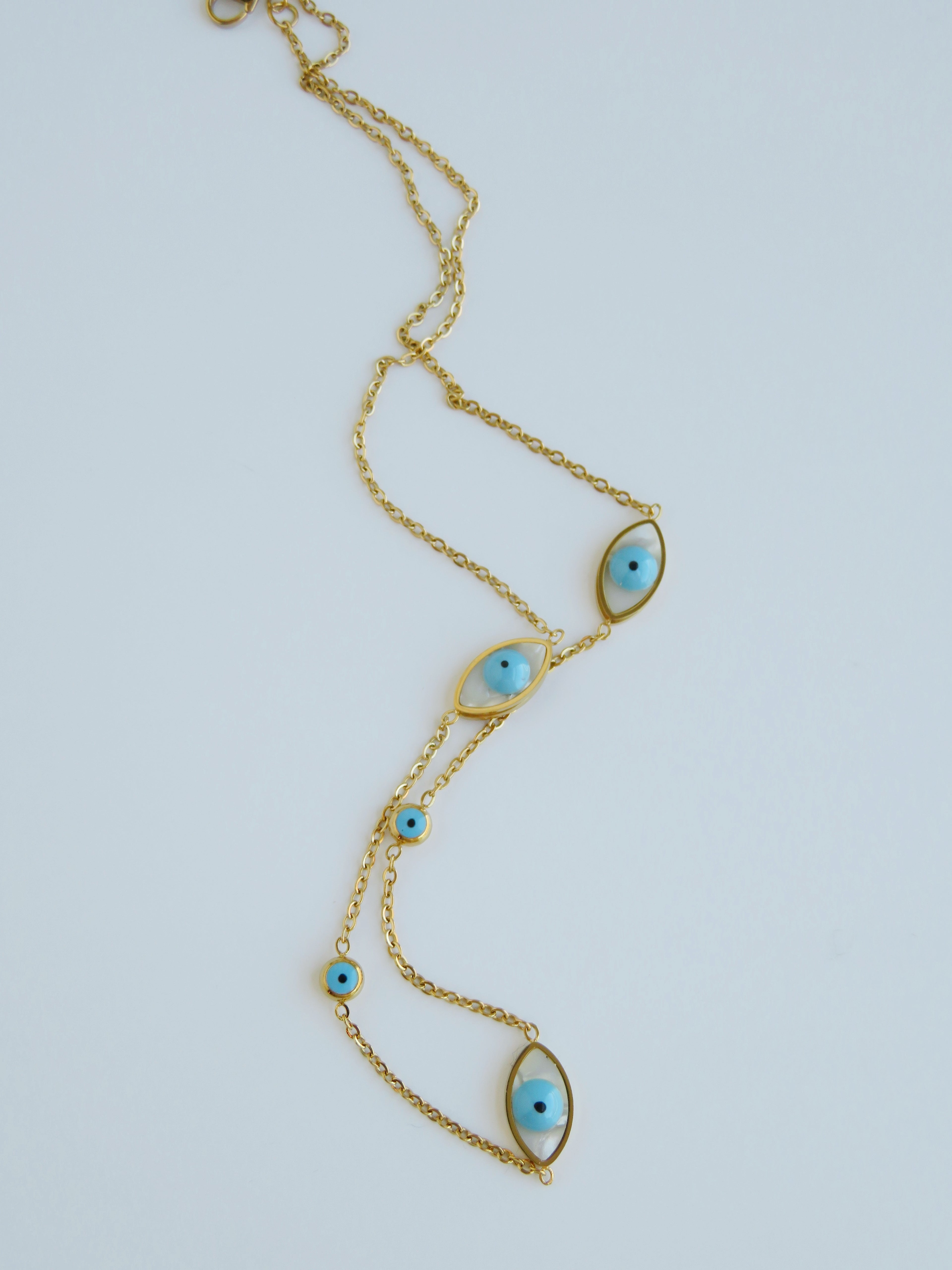 Blue Evil Eye Necklace - Protection & Luck