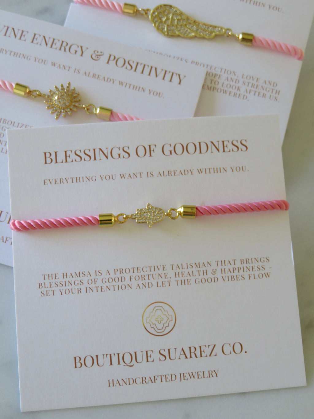 Pink Cord Bracelet