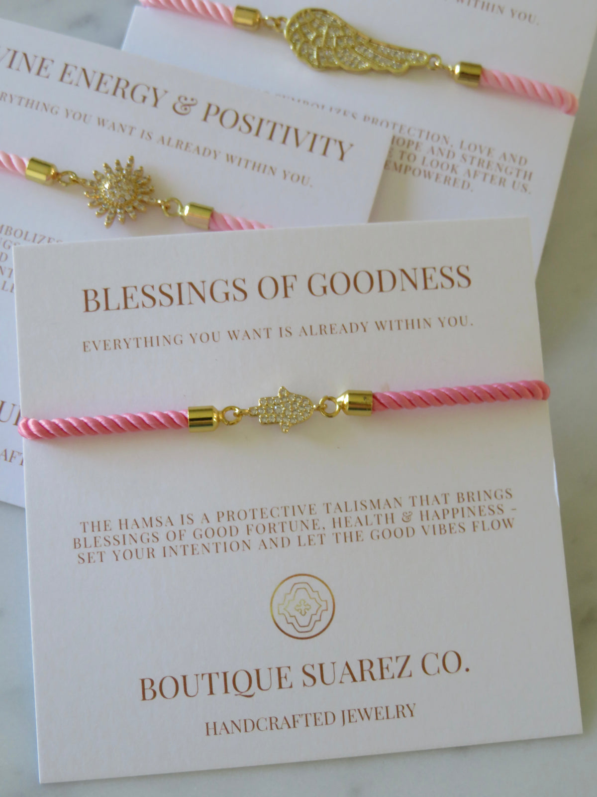 Pink Cord Bracelet