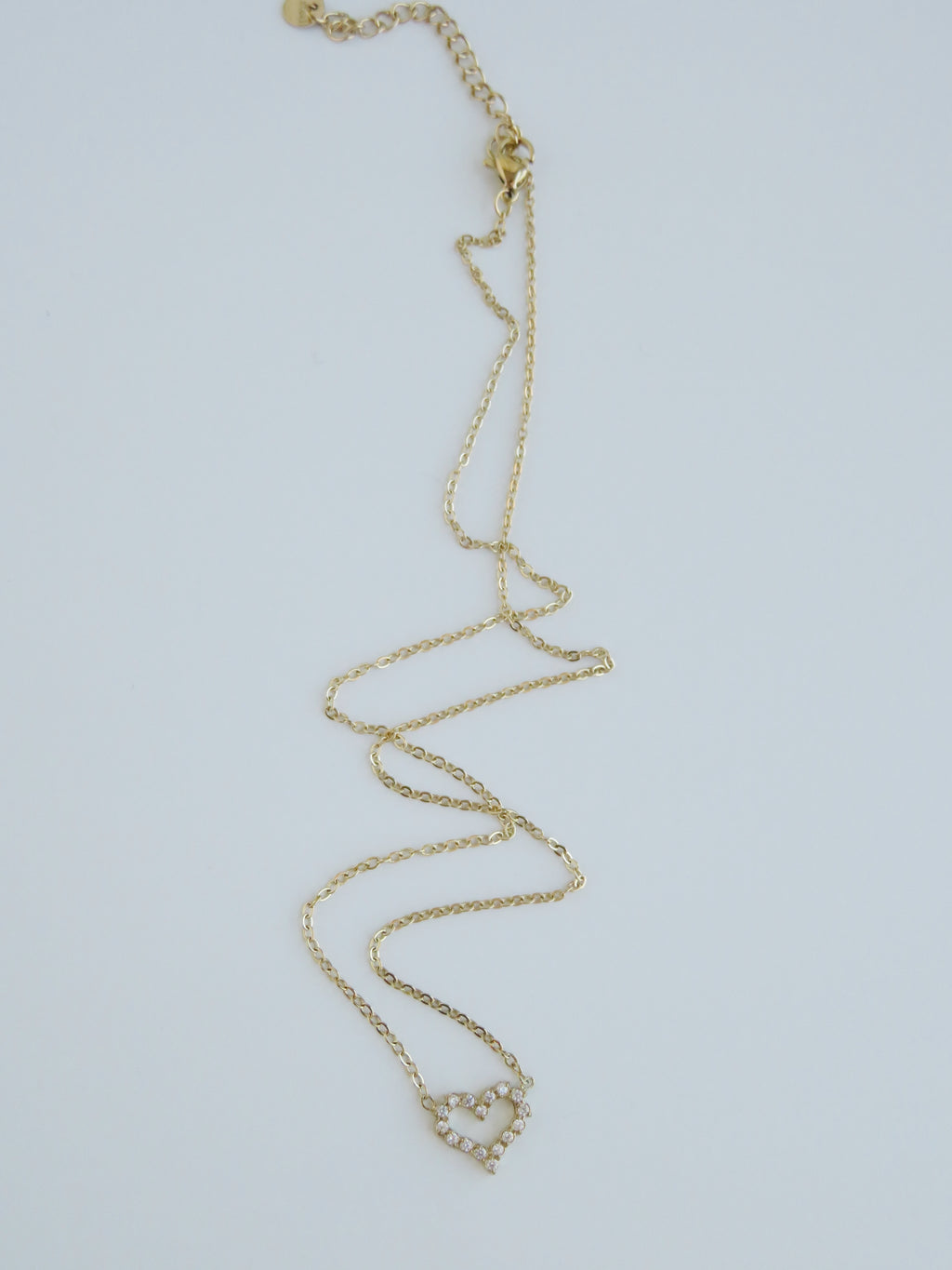 Petite Diamond Heart Necklace