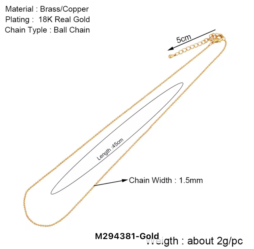 Kylie - Beaded Chain Necklace