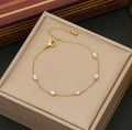 Dainty Diamond Bracelet Heart or Oval