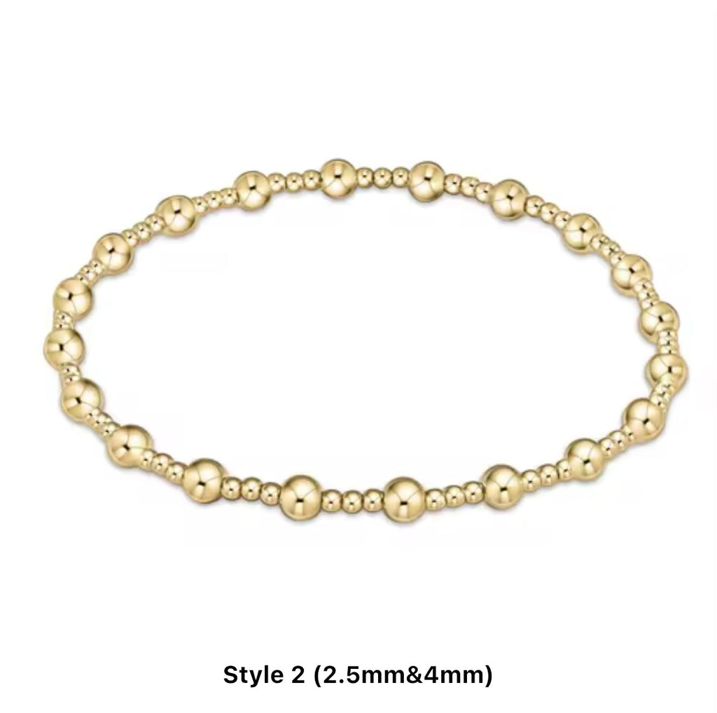 Classic Multi Mixed Beaded Waterproof Non-Tarnish Bracelets