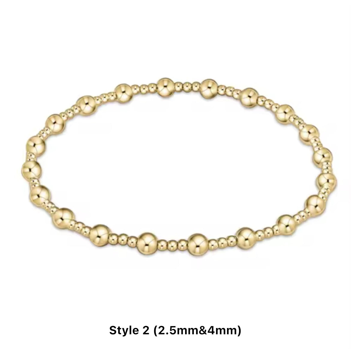 Classic Multi Mixed Beaded Waterproof Non-Tarnish Bracelets