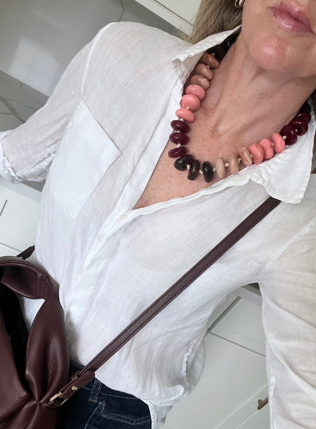 Mallorca Rondelle Chunky Bead Necklaces