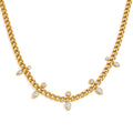 Agnes Diamond Curb Chain Necklace