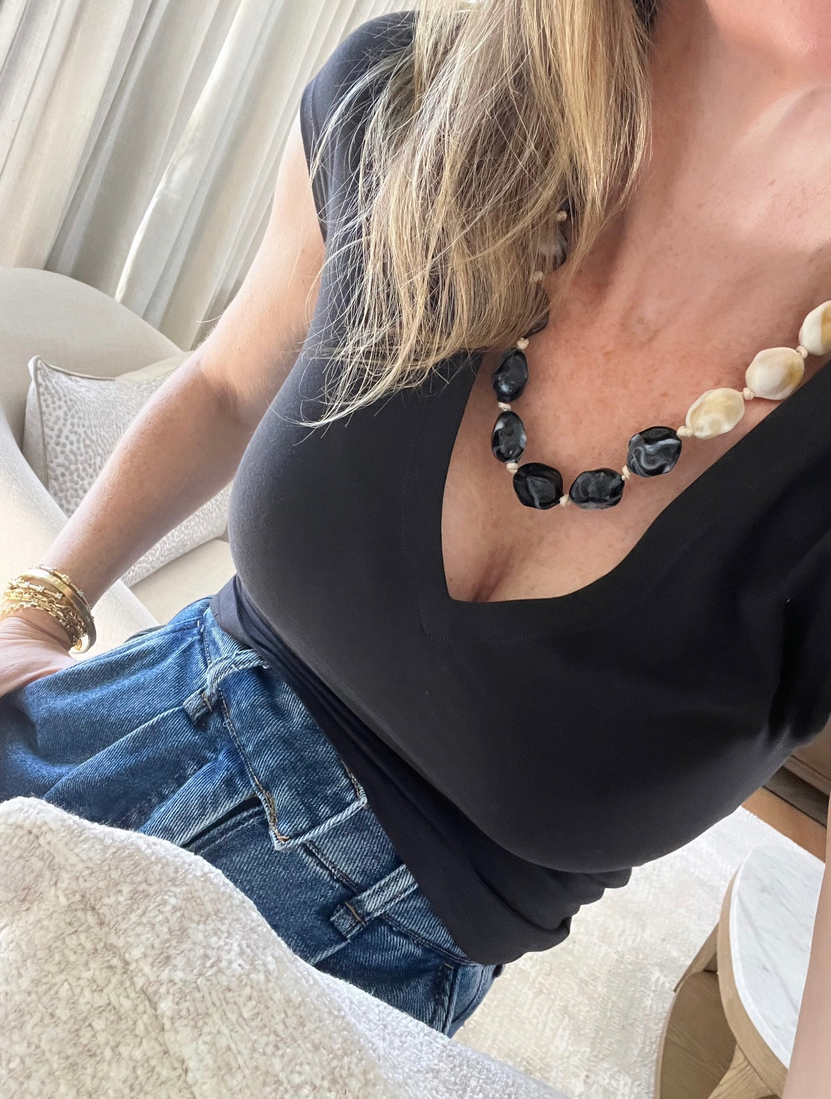 Porto Rondelle Chunky Bead Necklaces