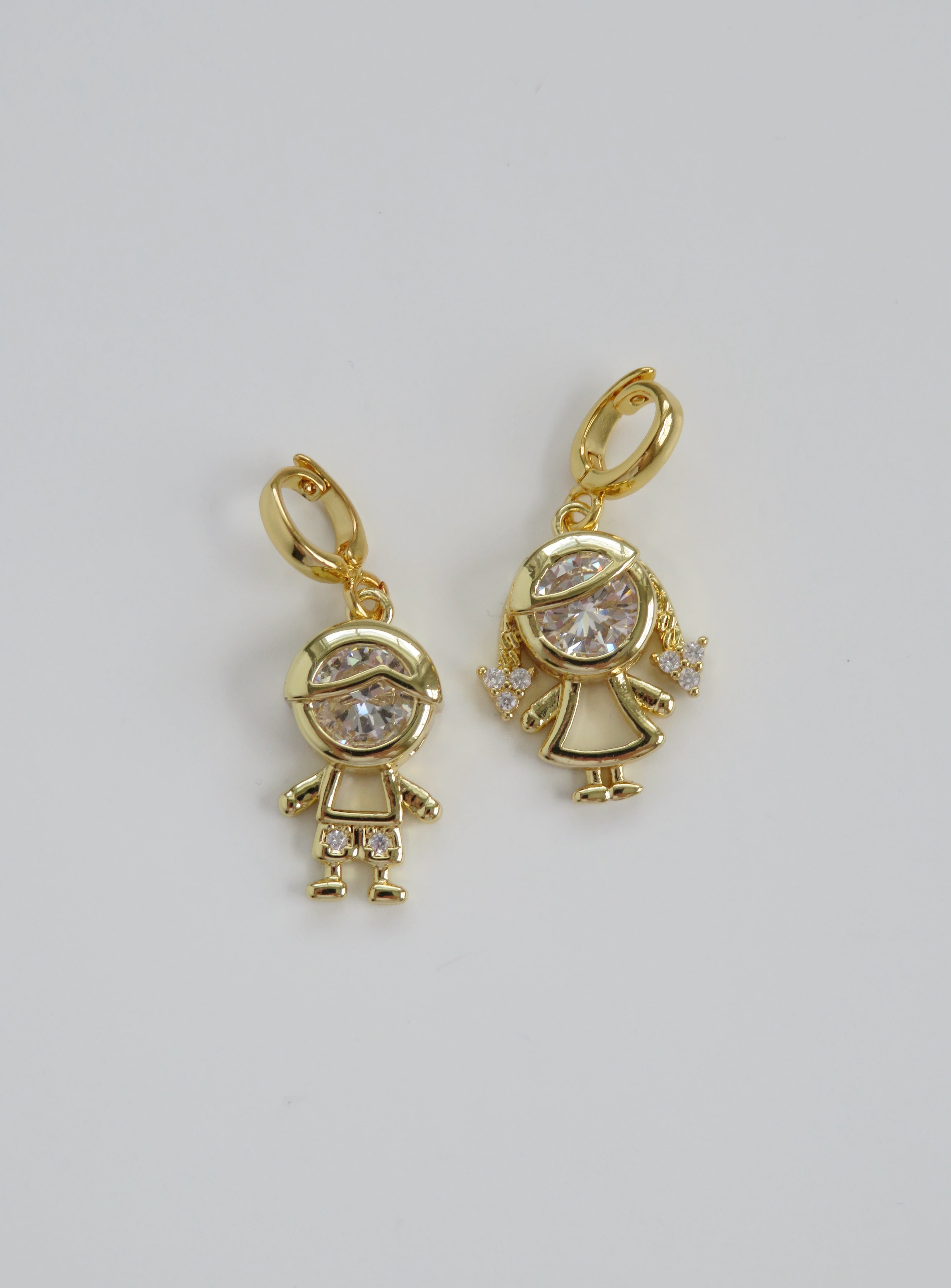Children Charm with Hinged Clasp