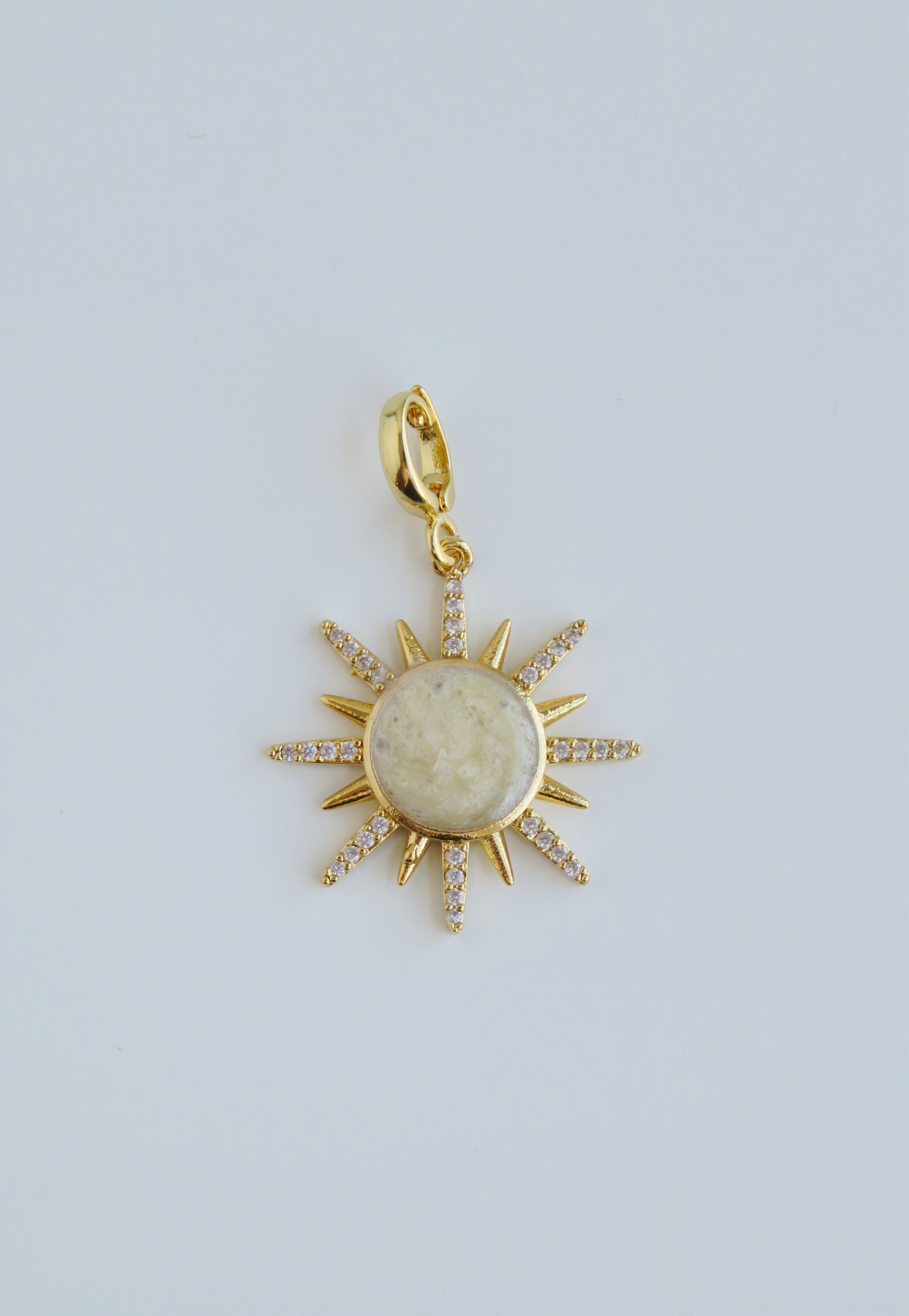 Enamel Sun - Celestial Charms with Hinged Clasp