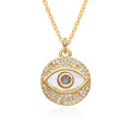 Pearl Evil Eye Necklace