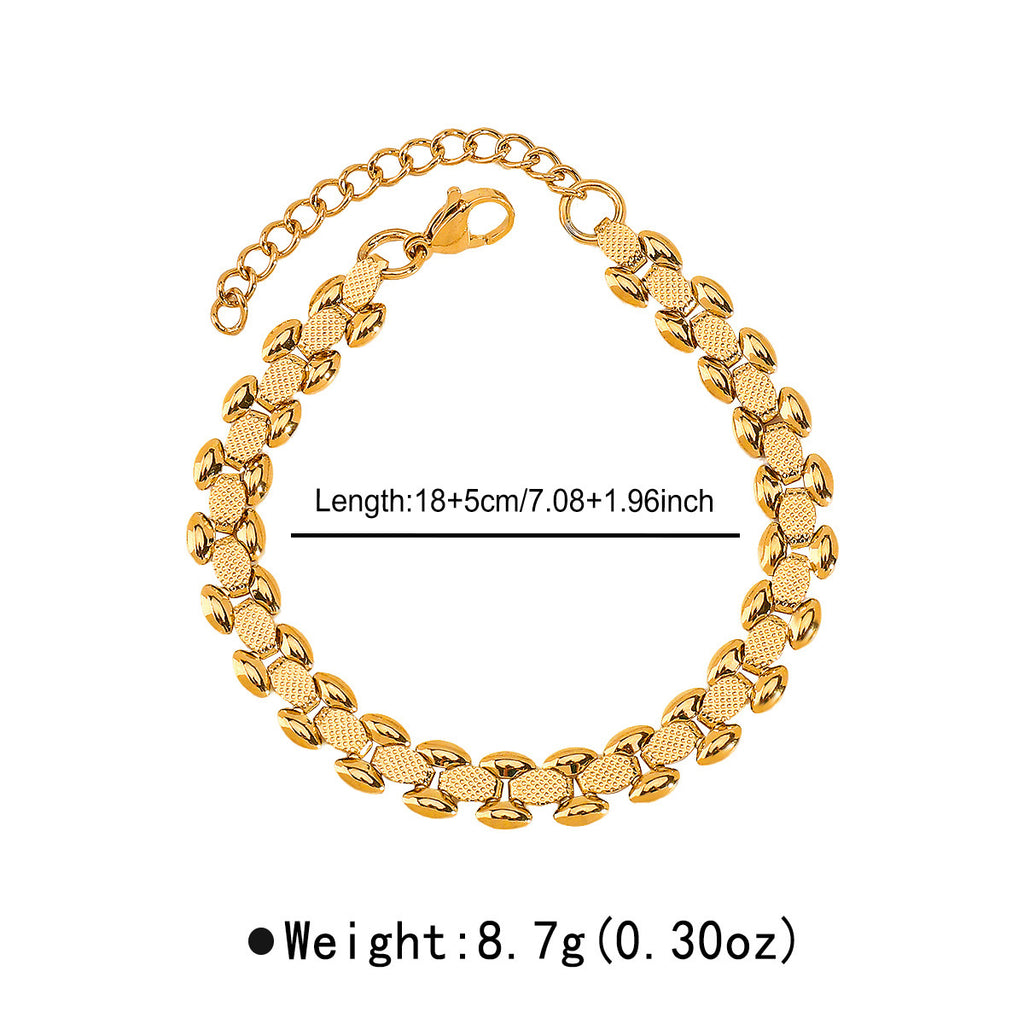 Mixed Metal Diamond Bracelet Stack