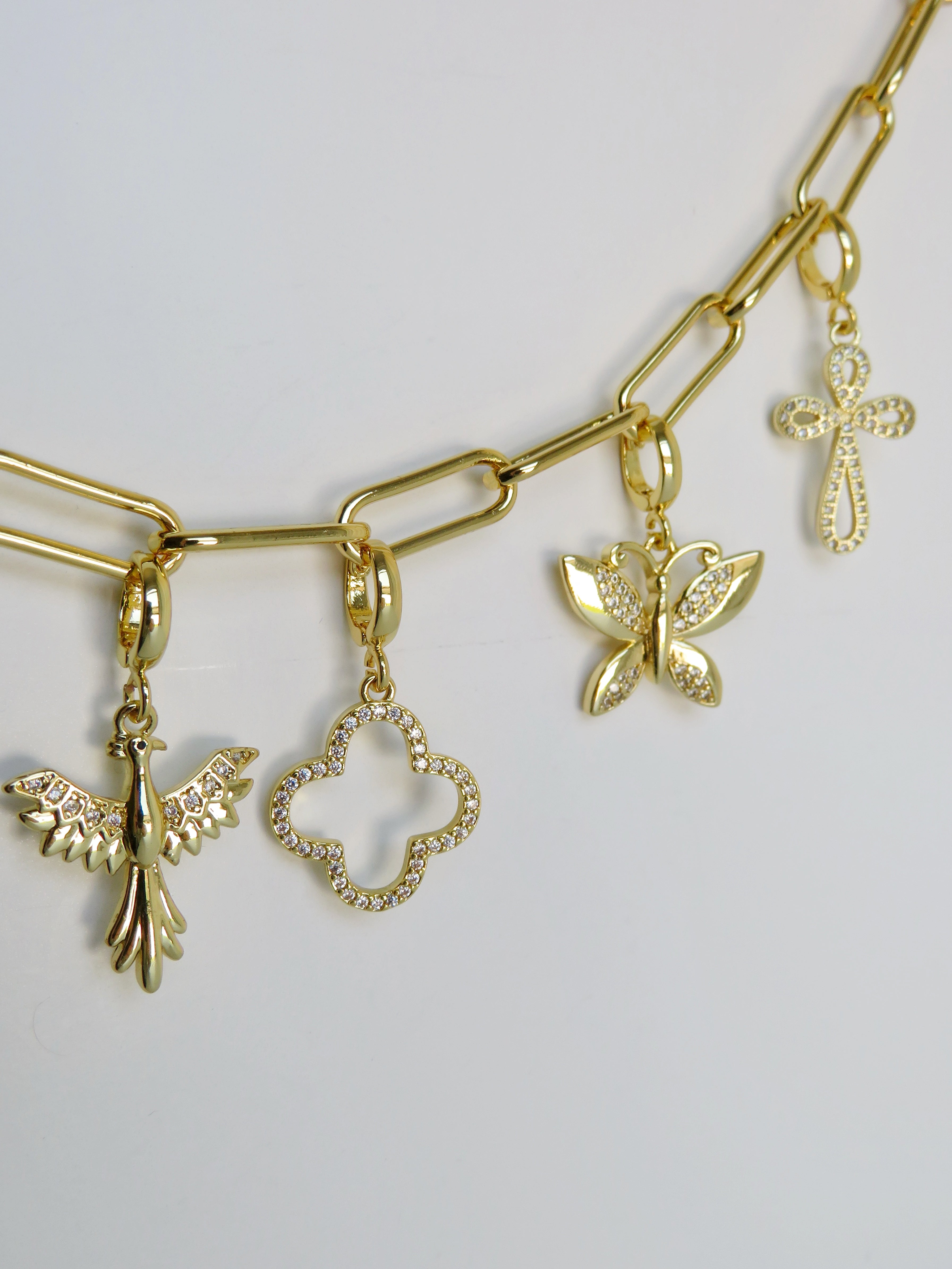 Charm Bar Chain - 18k Gold Plated - Handbag Chain