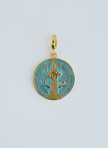 Enamel Religious Charms - Hinged Clasp
