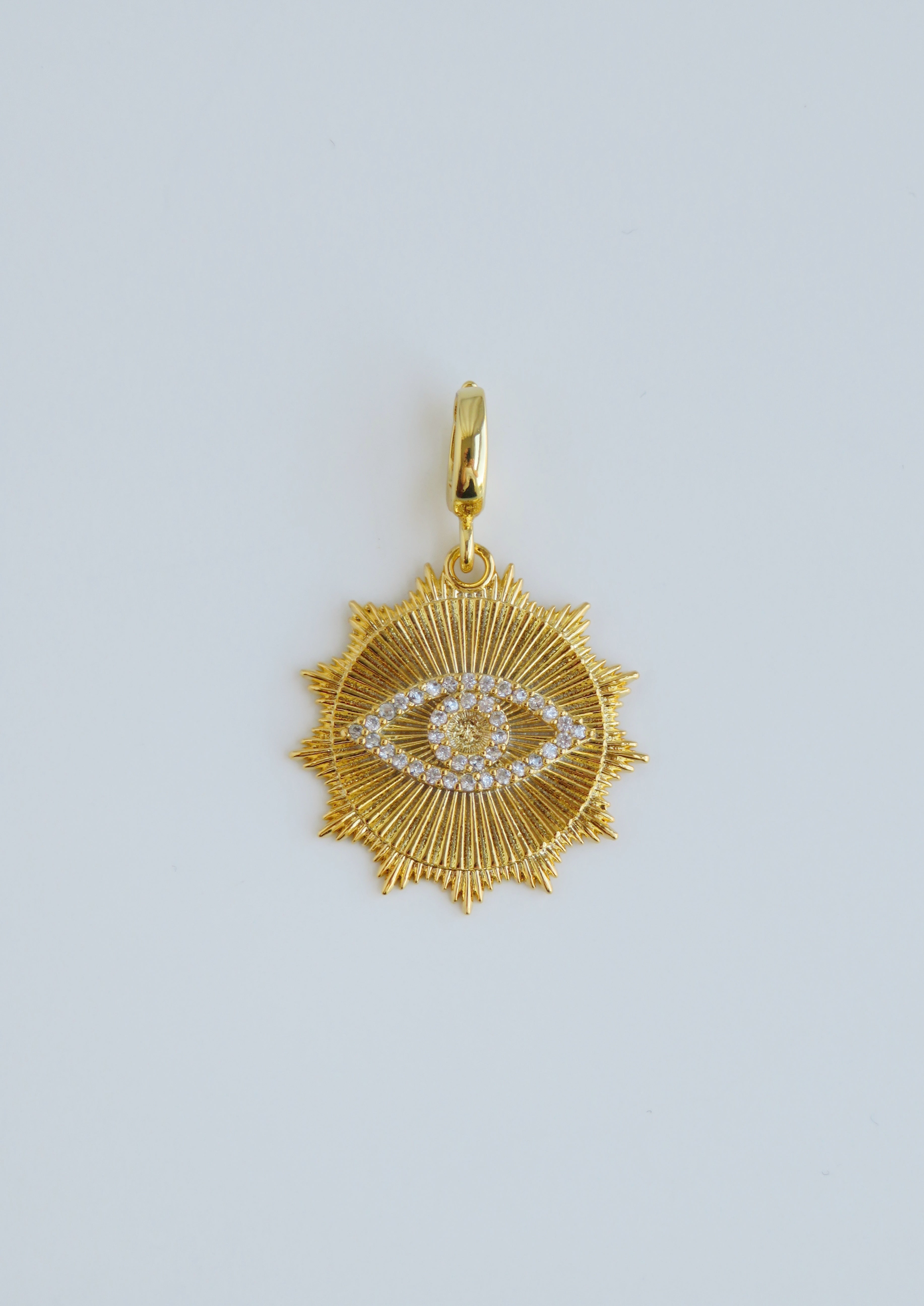Sunburst Charms with Hinged Clasp