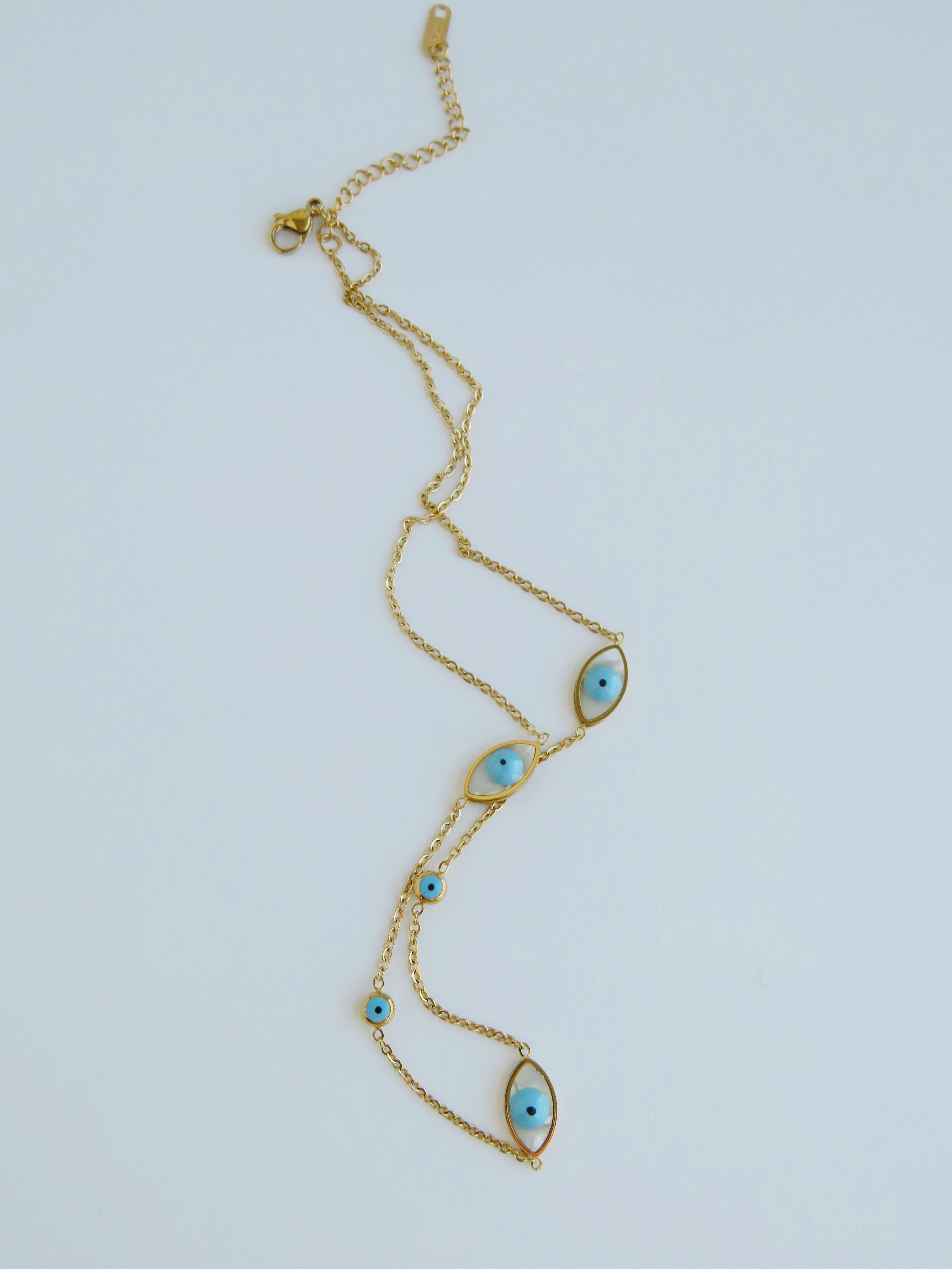Blue Evil Eye Necklace - Protection & Luck