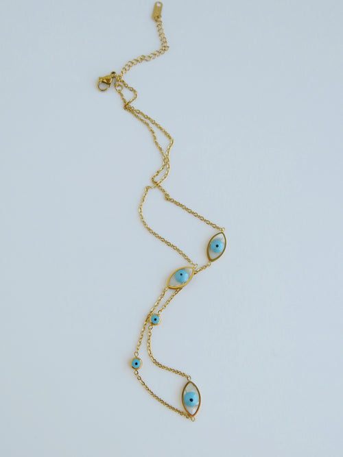 Blue Evil Eye Necklace - Protection & Luck