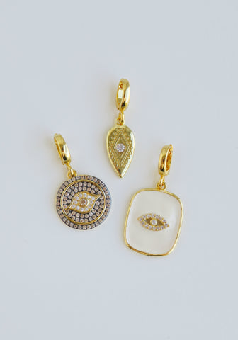 Protect Your Energy - Evil Eye Charms with Hinged Clasp