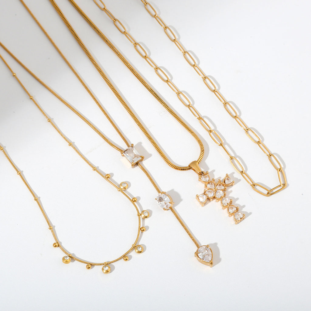 Holy Cross Necklace Stack