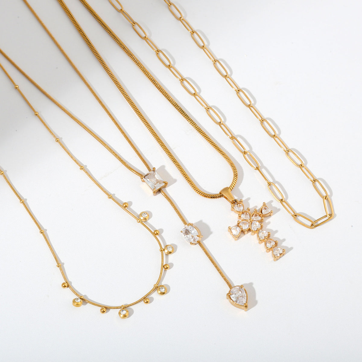 Holy Cross Necklace Stack