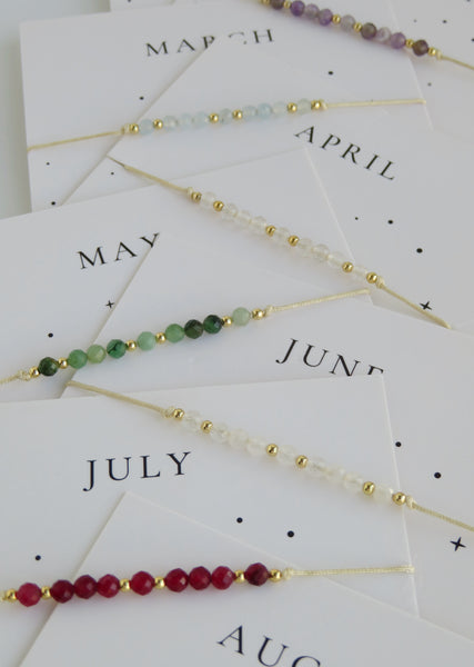 Crystal Birthstone Bracelets