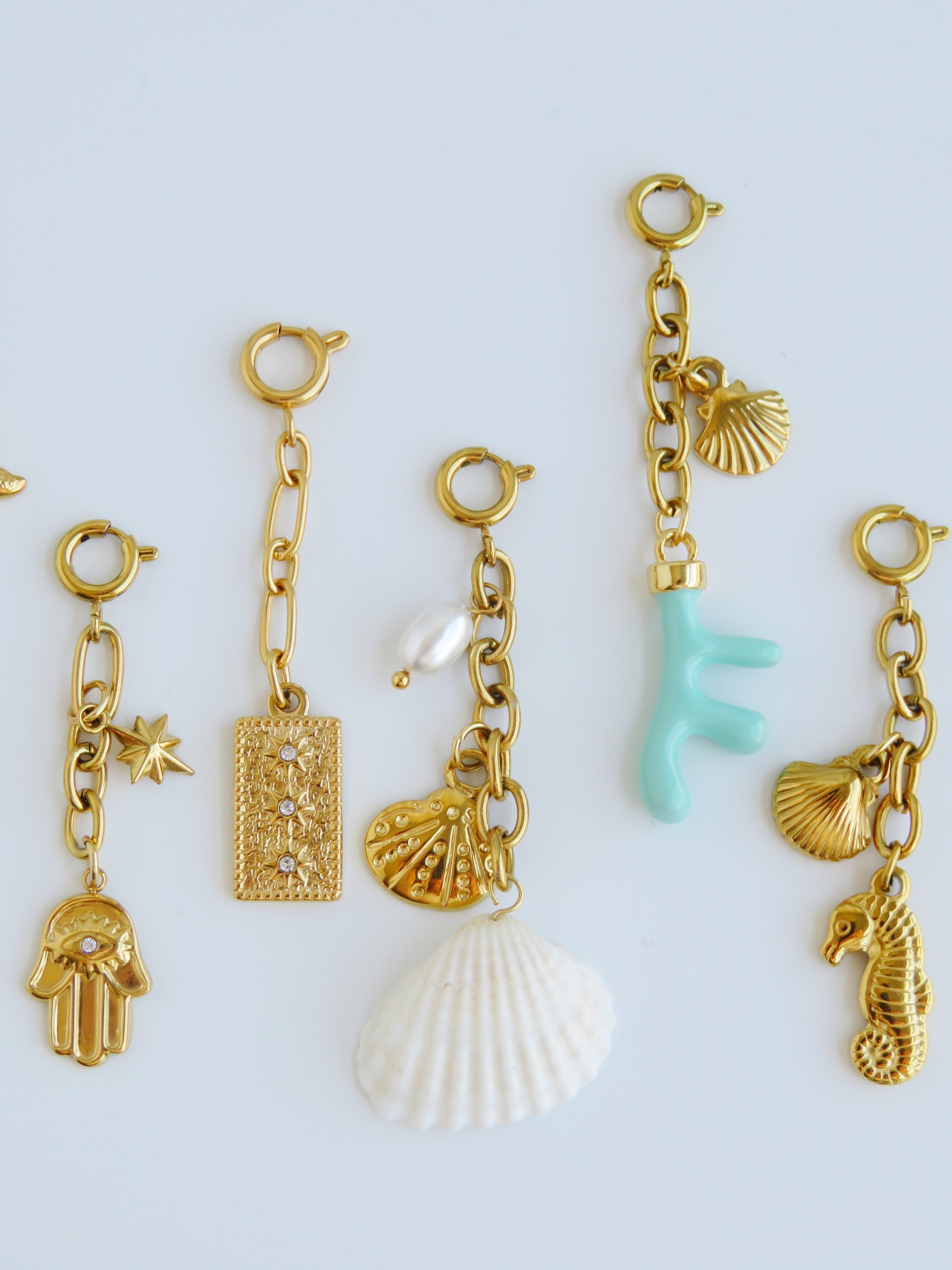 Symbolic Chain Charms - Spring Clasp