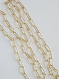 Large Paperclip Links - 14k Gold Plated