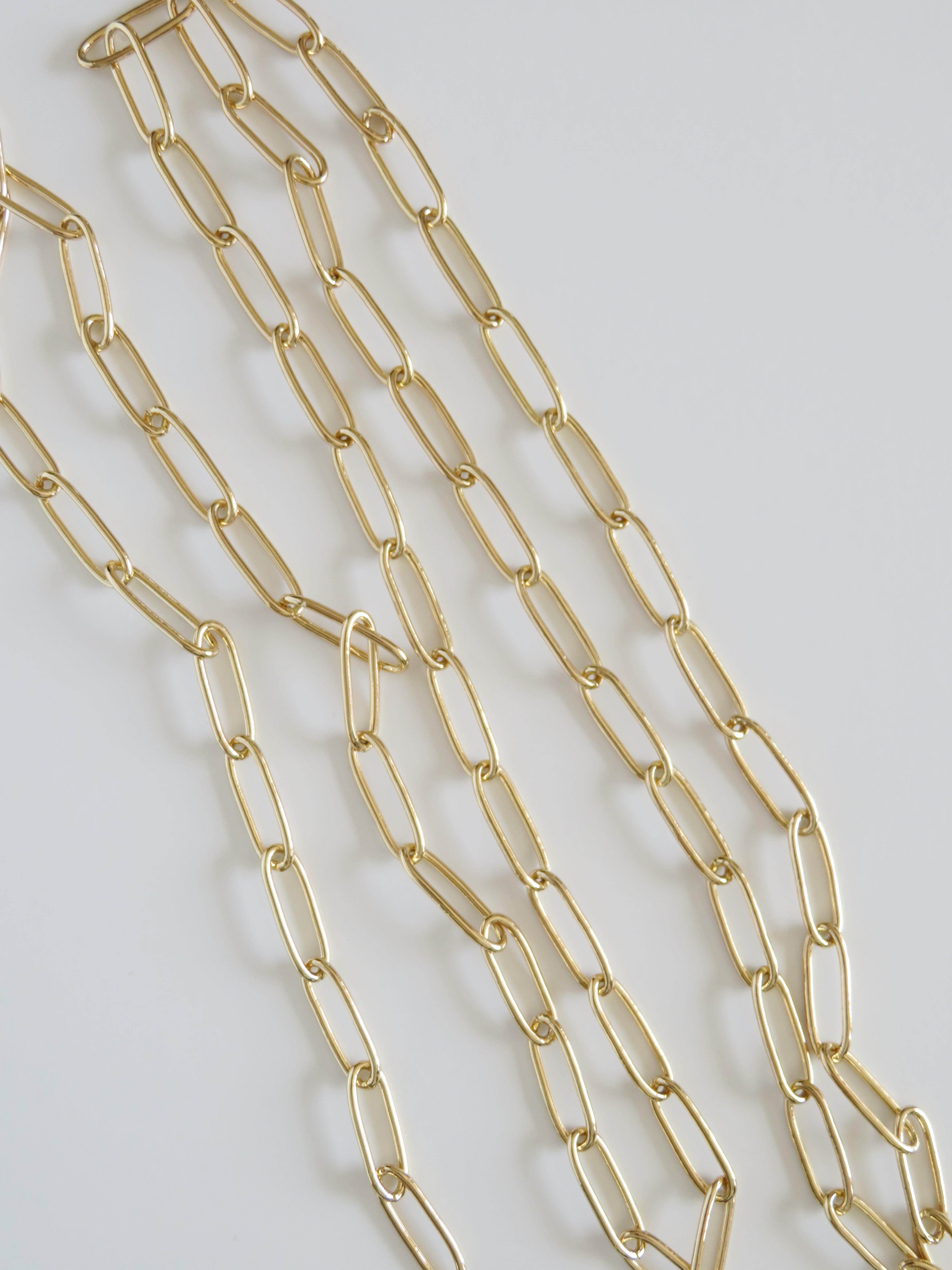 Large Paperclip Links - 14k Gold Plated