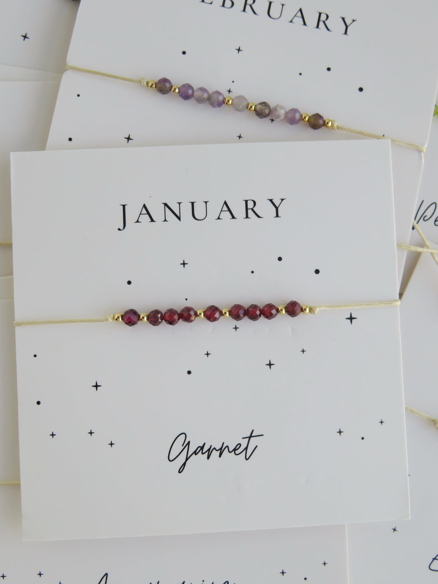 Crystal Birthstone Bracelets