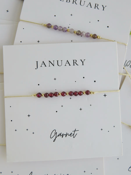 Crystal Birthstone Bracelets