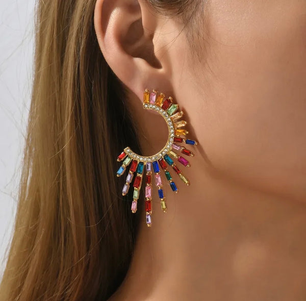 Aria Rhinestone Earrings