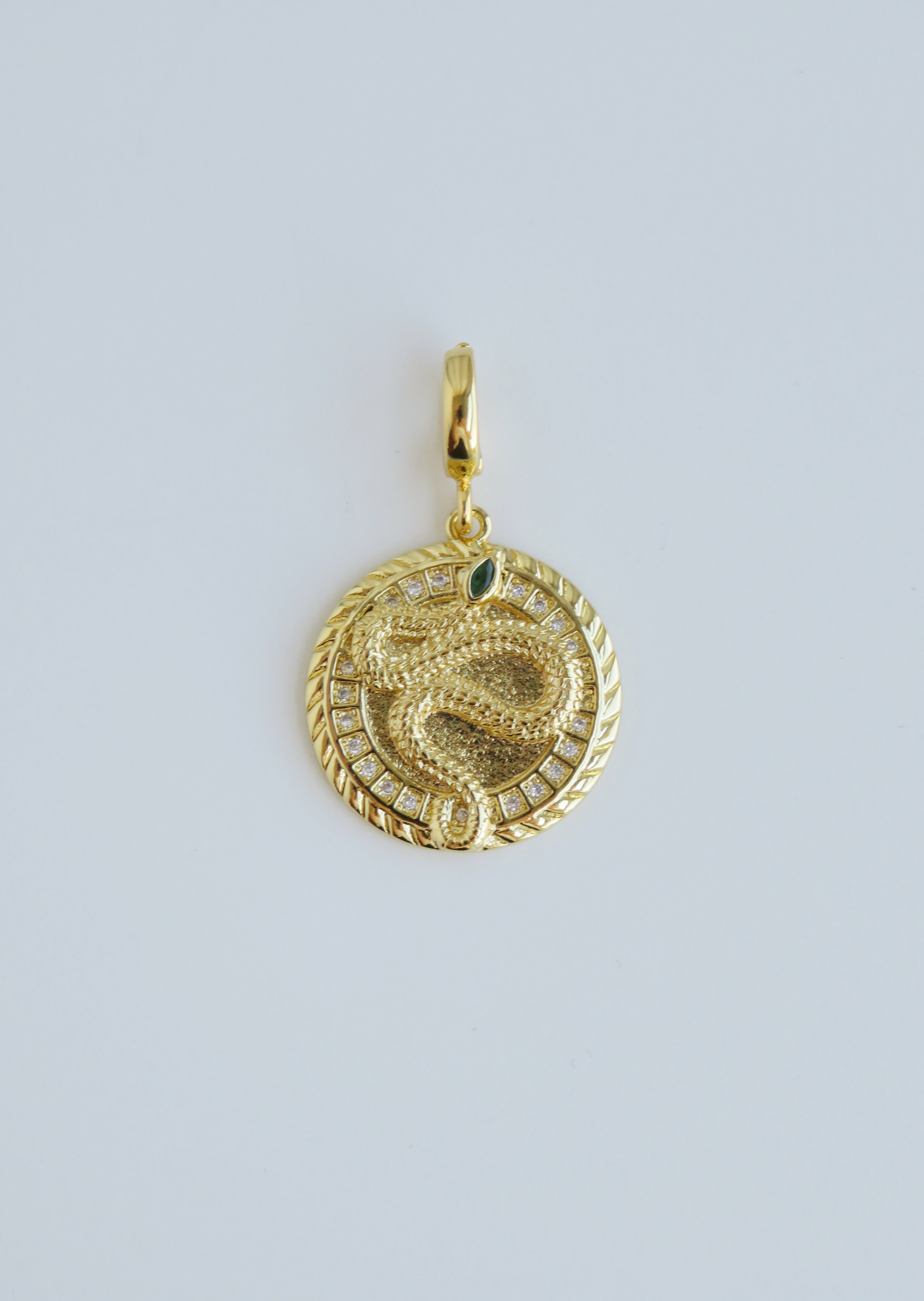 Serpent Charms with Hinged Clasp
