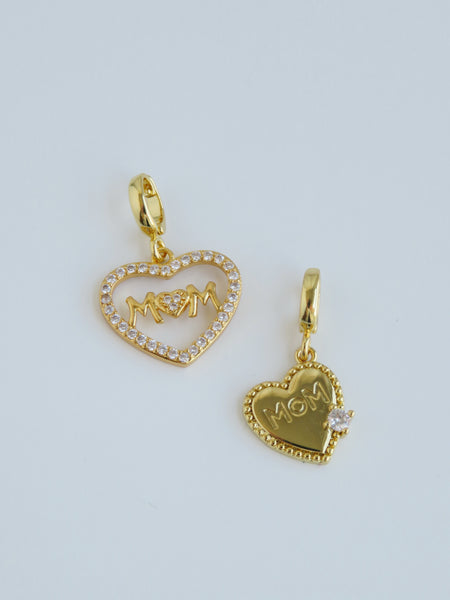 Mom Charmswith Hinged Clasp