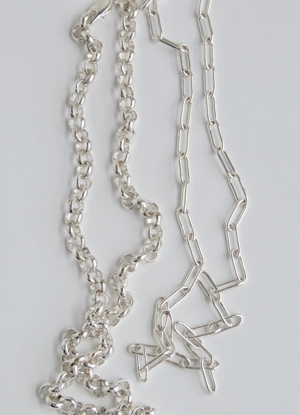 Silver Links - Charm Bar Necklaces