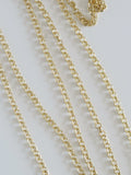 Textured Round Cable Links - 14k Gold Plated