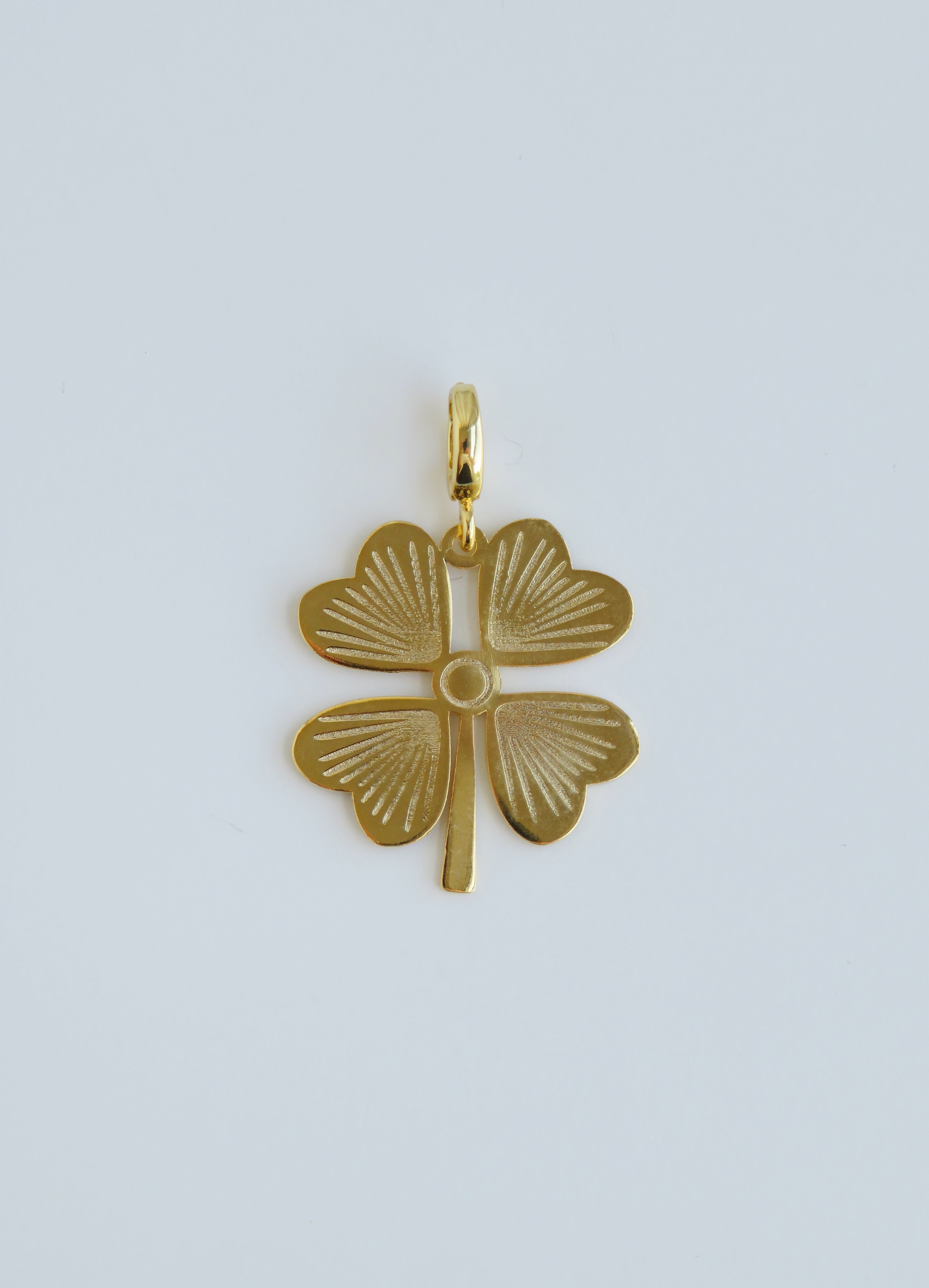 Clover Charms with Hinged Clasp