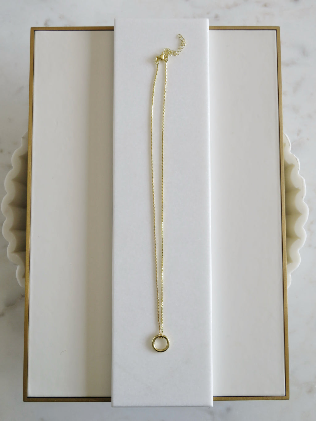 Sabrina -  Charm Holder Necklace