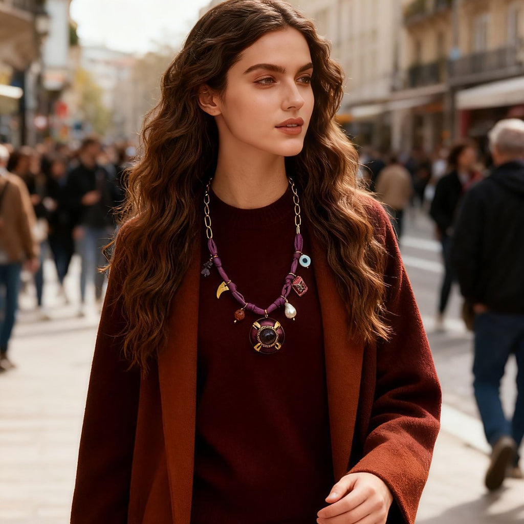 Milan Scarf Charm Necklace