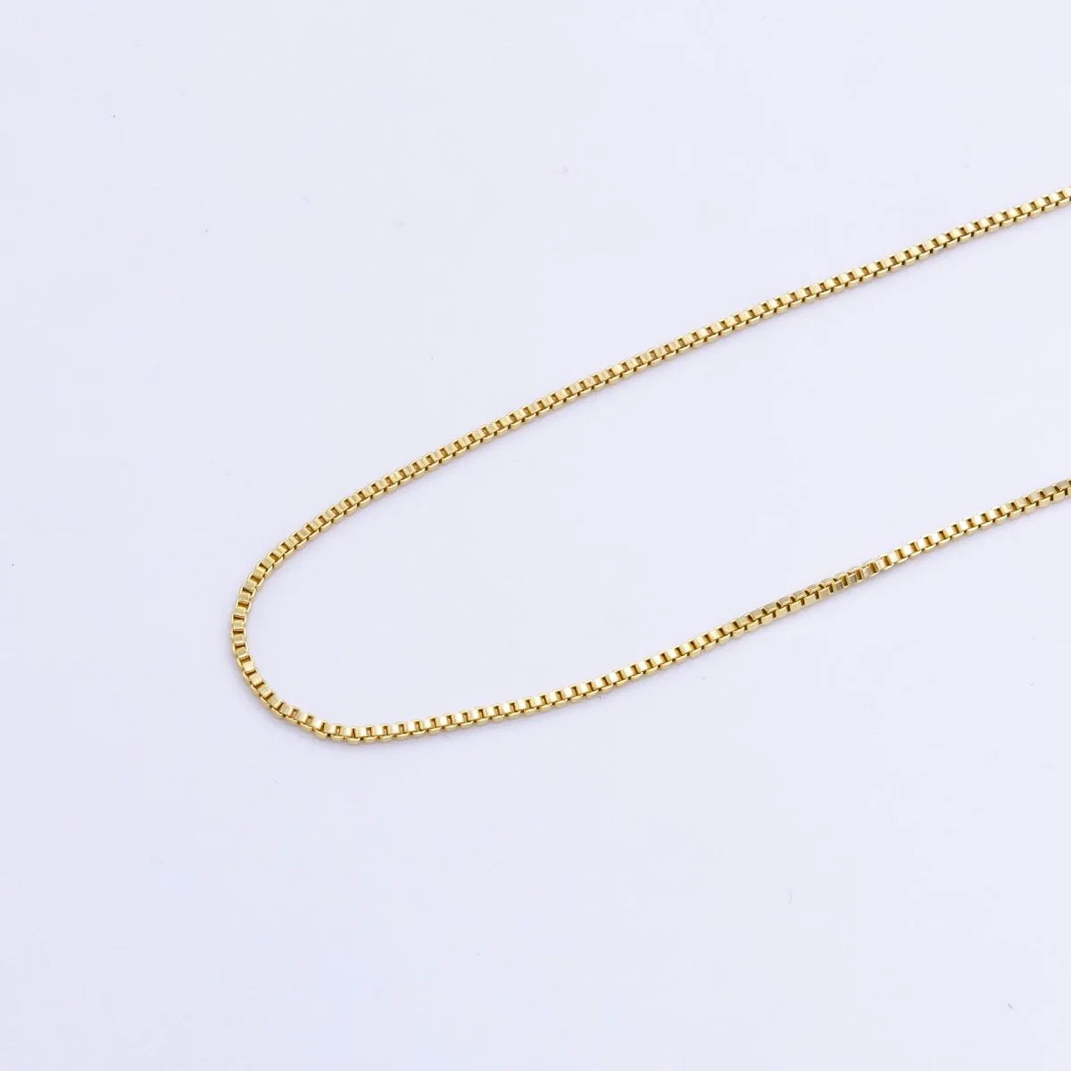 Andy Box Chain Necklace 16” - 18”